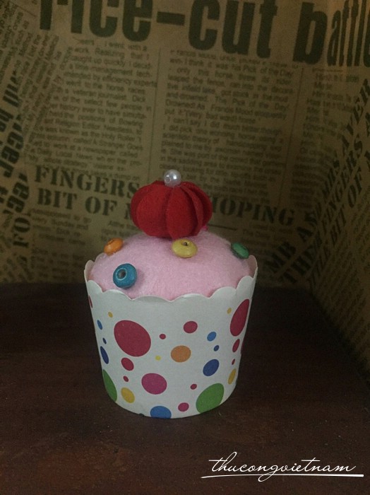 Bánh cupcake vải nỉ mẫu 4
